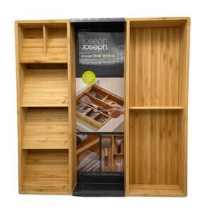 New Joseph Joseph DrawerStore Expandable Bamboo Utensil Organizer Tray 85168